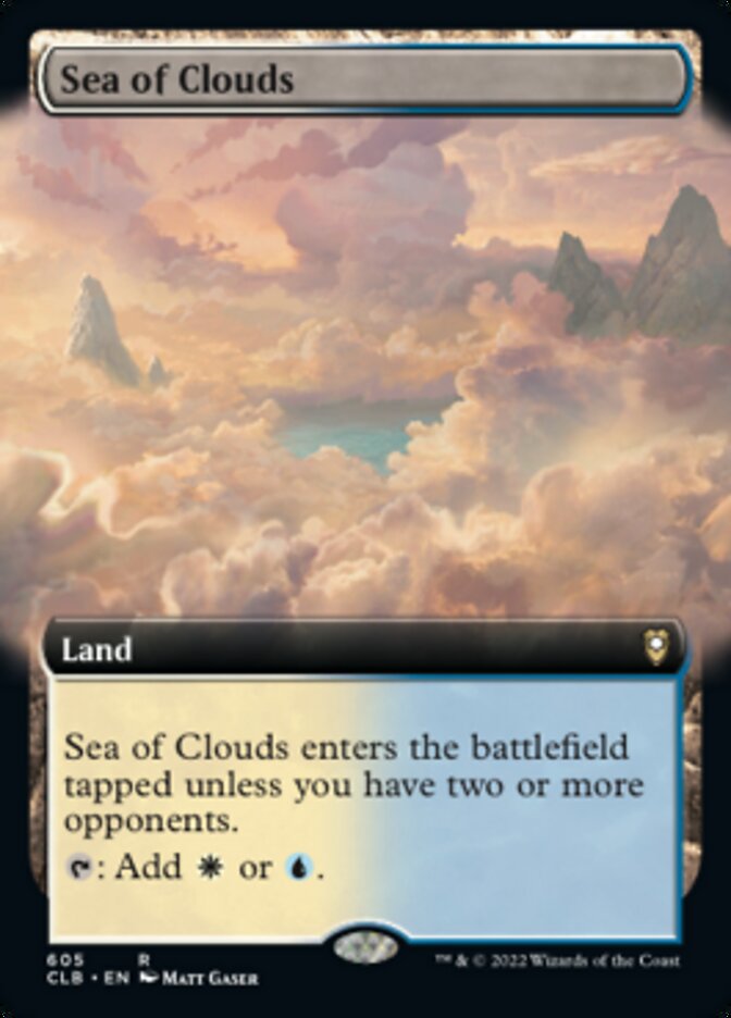 Sea of Clouds (Extended Art) [Commander Legends: Battle for Baldur's Gate] - Evolution TCG