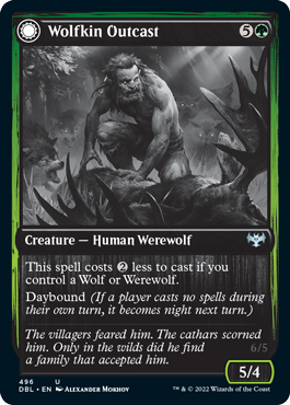 Wolfkin Outcast // Wedding Crasher [Innistrad: Double Feature] - Evolution TCG