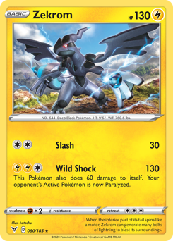 Zekrom (060/185) [Sword & Shield: Vivid Voltage] - Evolution TCG