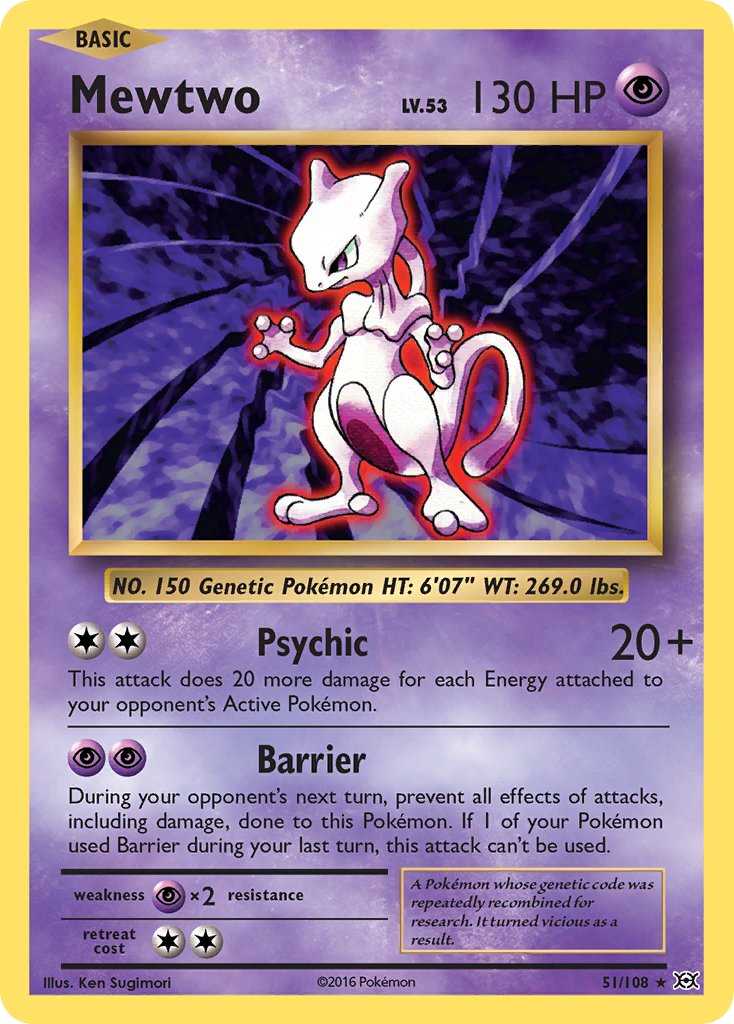 Mewtwo (51/108) (Theme Deck Exclusive) [XY: Evolutions] - Evolution TCG