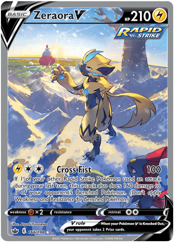 Zeraora V (166/198) [Sword & Shield: Chilling Reign] - Evolution TCG