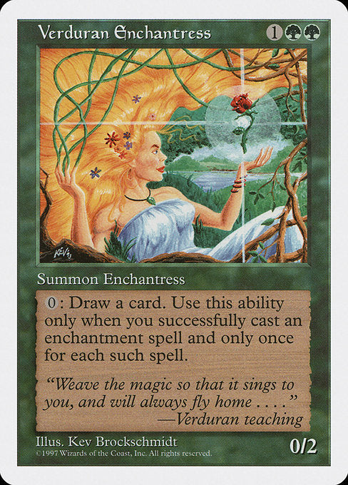 Verduran Enchantress [Fifth Edition] - Evolution TCG