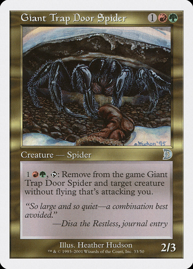Giant Trap Door Spider [Deckmasters] - Evolution TCG