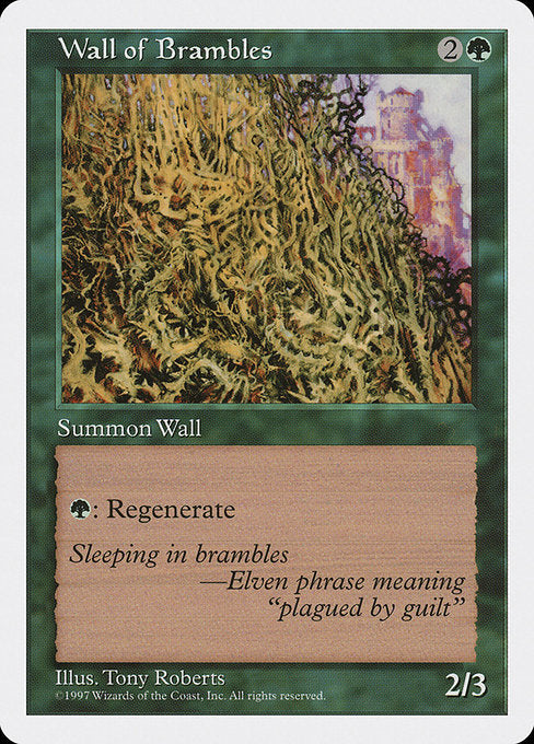 Wall of Brambles [Fifth Edition] - Evolution TCG