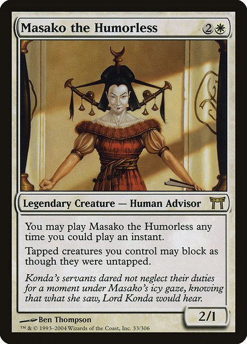 Masako the Humorless [Champions of Kamigawa] - Evolution TCG