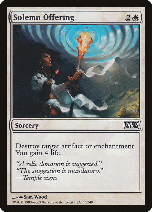 Solemn Offering [Magic 2010] - Evolution TCG