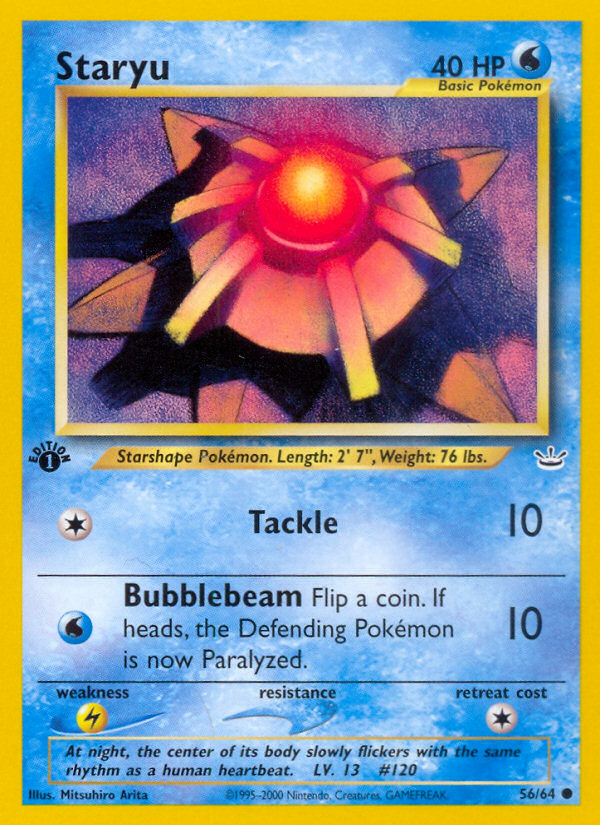 Staryu (56/64) [Neo Revelation 1st Edition] - Evolution TCG