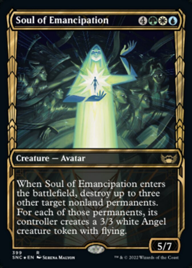 Soul of Emancipation (Showcase Golden Age Gilded Foil) [Streets of New Capenna] - Evolution TCG