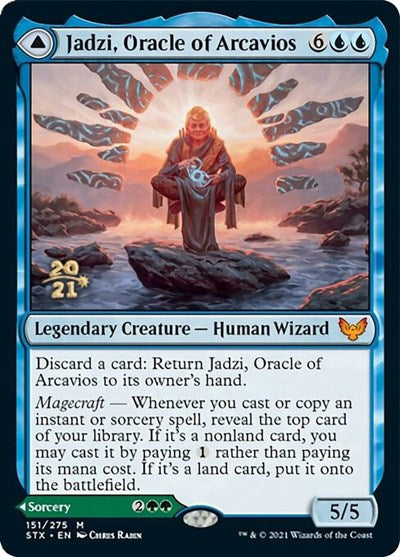 Jadzi, Oracle of Arcavios // Journey to the Oracle [Strixhaven: School of Mages Prerelease Promos] - Evolution TCG