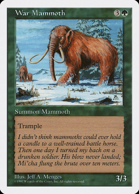 War Mammoth [Fifth Edition] - Evolution TCG