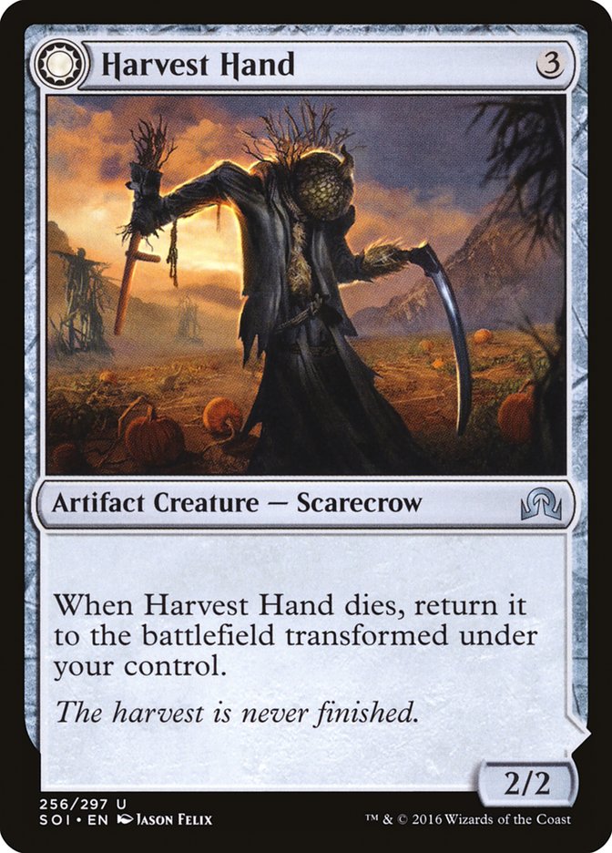 Harvest Hand // Scrounged Scythe [Shadows over Innistrad] - Evolution TCG