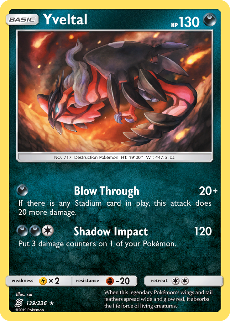 Yveltal (139/236) [Sun & Moon: Unified Minds] - Evolution TCG