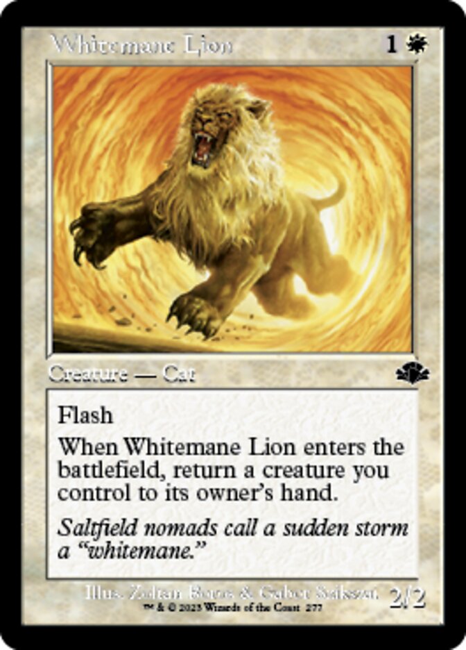 Whitemane Lion (Retro) [Dominaria Remastered] - Evolution TCG