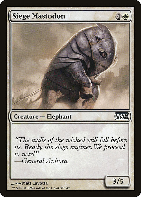 Siege Mastodon [Magic 2014] - Evolution TCG