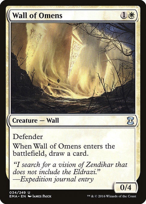 Wall of Omens [Eternal Masters] - Evolution TCG