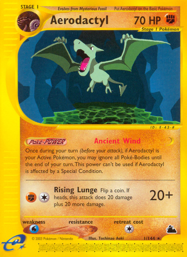 Aerodactyl (1/144) [Skyridge] - Evolution TCG
