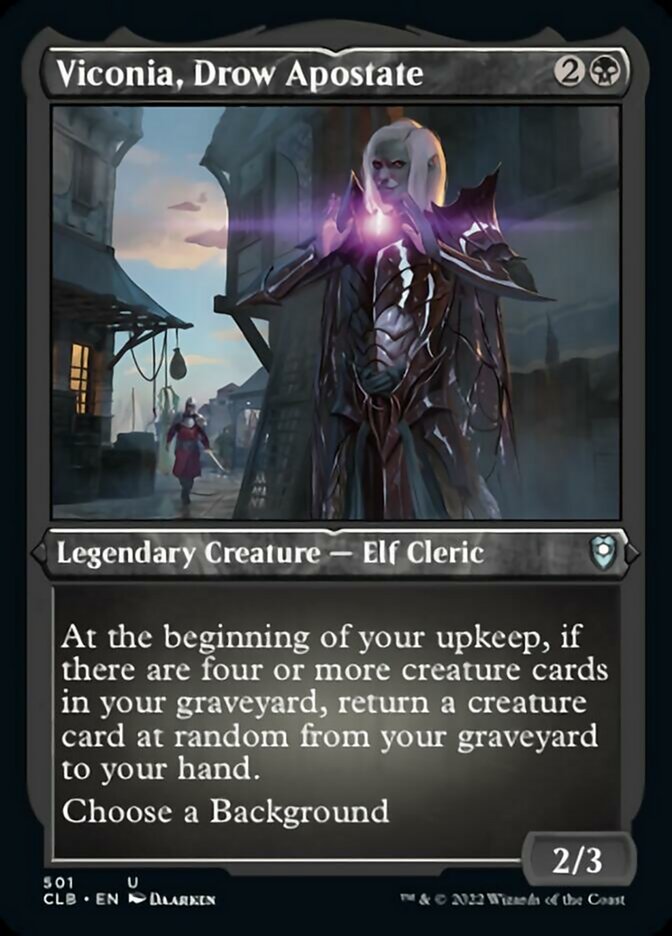 Viconia, Drow Apostate (Foil Etched) [Commander Legends: Battle for Baldur's Gate] - Evolution TCG