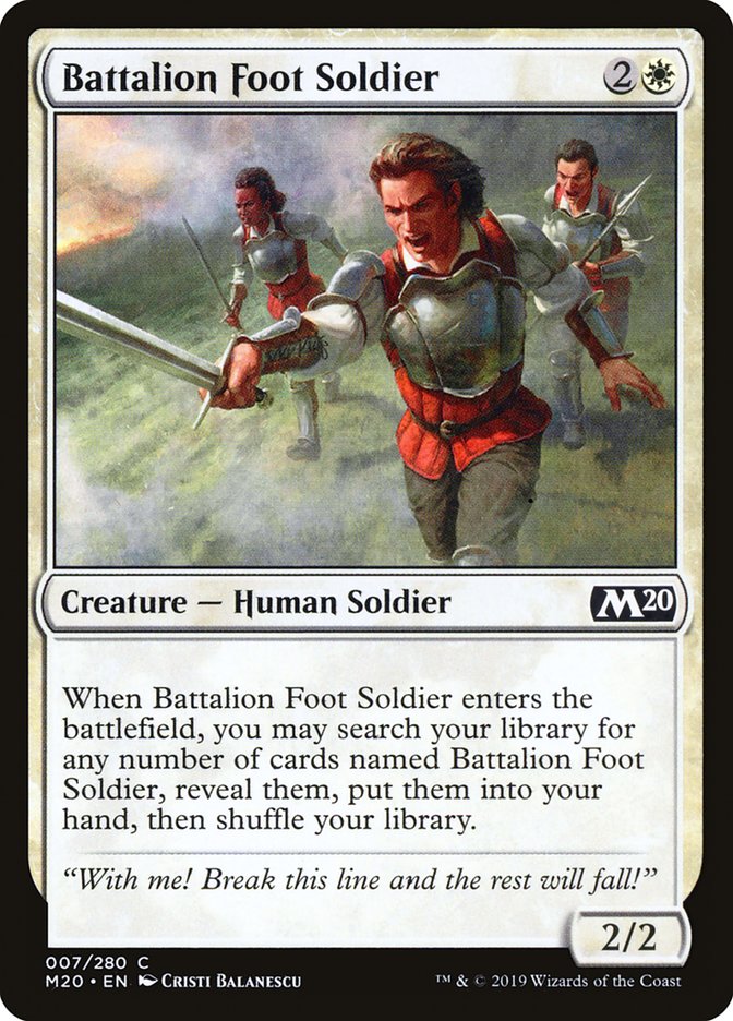 Battalion Foot Soldier [Core Set 2020] - Evolution TCG