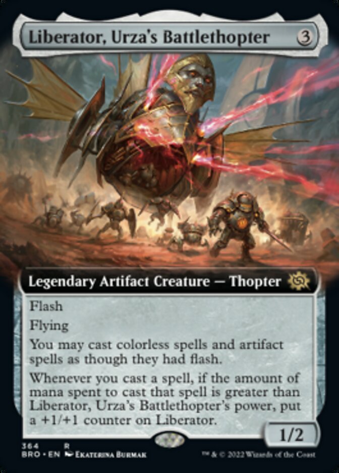 Liberator, Urza's Battlethopter (Extended Art) [The Brothers' War] - Evolution TCG
