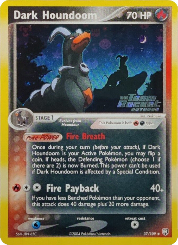 Dark Houndoom (37/109) (Stamped) [EX: Team Rocket Returns] - Evolution TCG