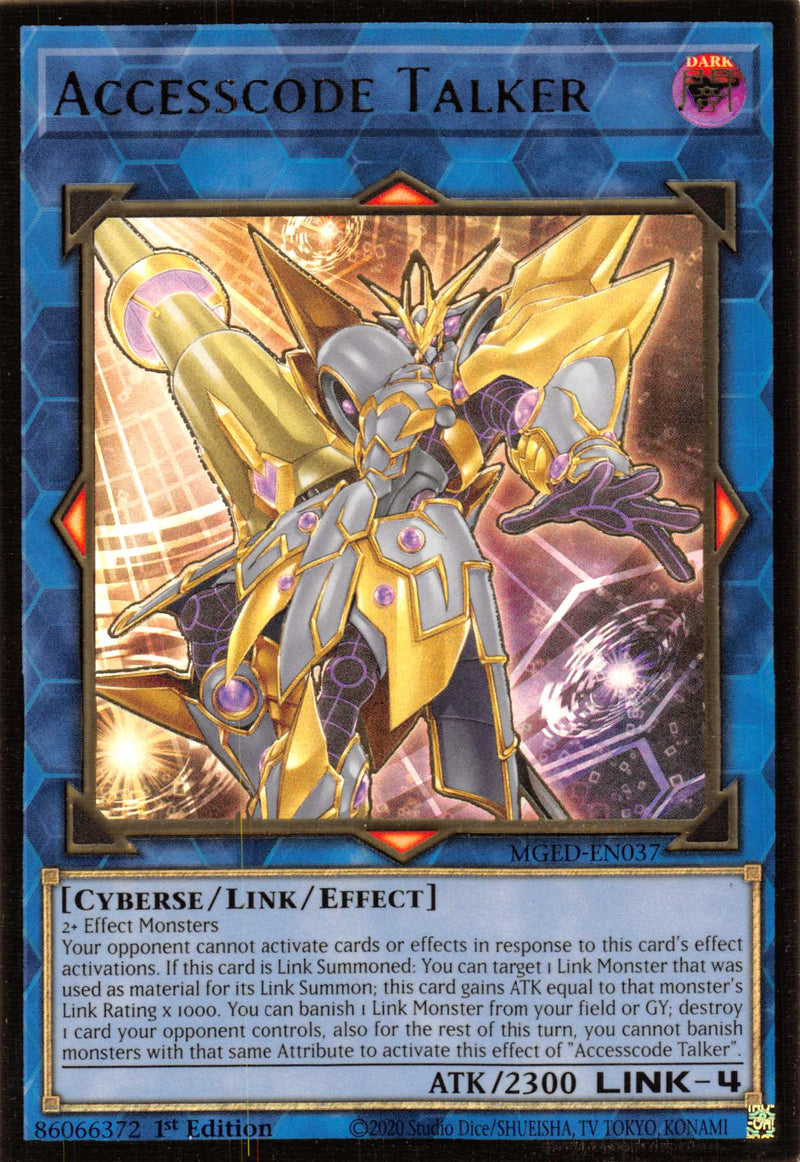 Accesscode Talker [MGED-EN037] Gold Rare - Evolution TCG