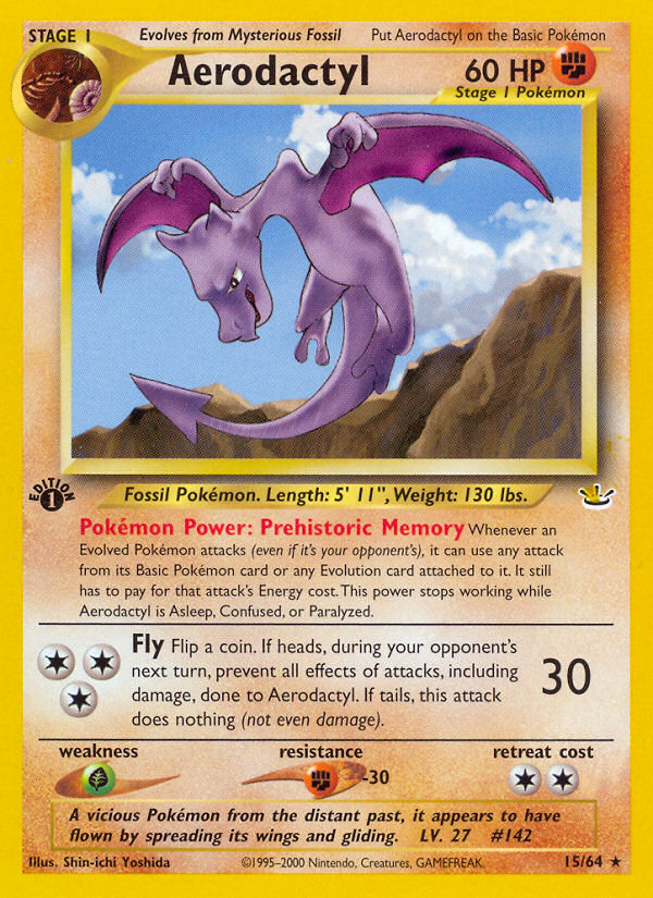 Aerodactyl (15/64) [Neo Revelation 1st Edition] - Evolution TCG