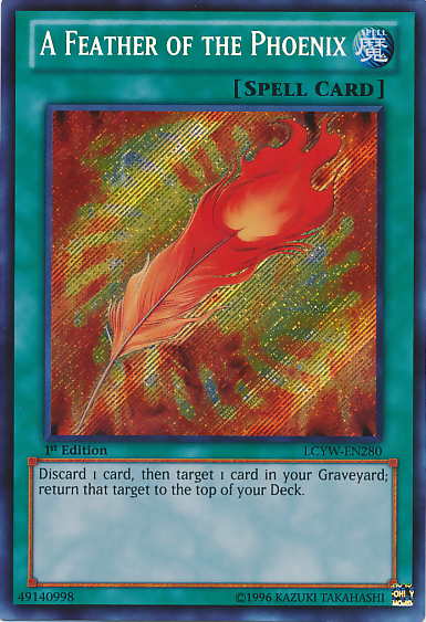 A Feather of the Phoenix [LCYW-EN280] Secret Rare - Evolution TCG