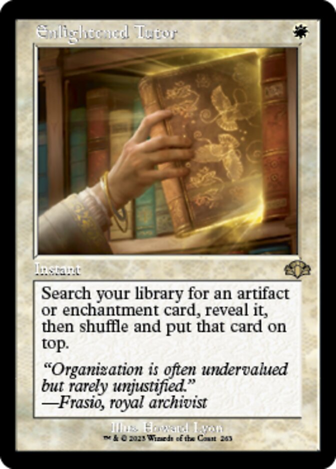 Enlightened Tutor (Retro) [Dominaria Remastered] - Evolution TCG