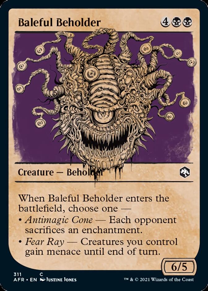 Baleful Beholder (Showcase) [Dungeons & Dragons: Adventures in the Forgotten Realms] - Evolution TCG