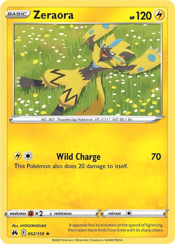 Zeraora (052/159) [Sword & Shield: Crown Zenith] - Evolution TCG