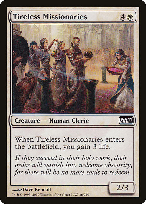Tireless Missionaries [Magic 2011] - Evolution TCG