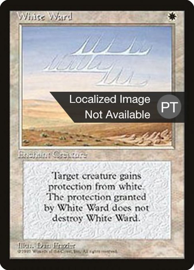White Ward [Fourth Edition (Foreign Black Border)] - Evolution TCG