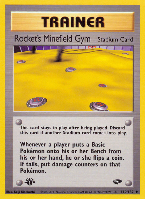 Rocket's Minefield Gym (119/132) [Gym Challenge 1st Edition] - Evolution TCG