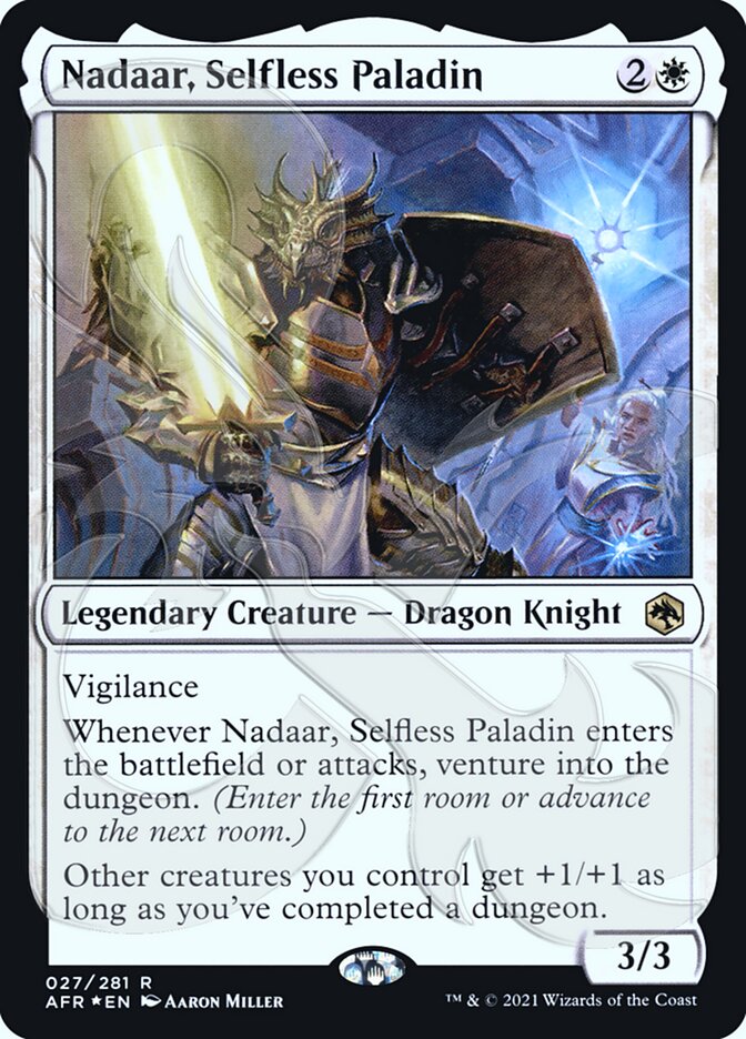 Nadaar, Selfless Paladin (Ampersand Promo) [Dungeons & Dragons: Adventures in the Forgotten Realms Promos] - Evolution TCG