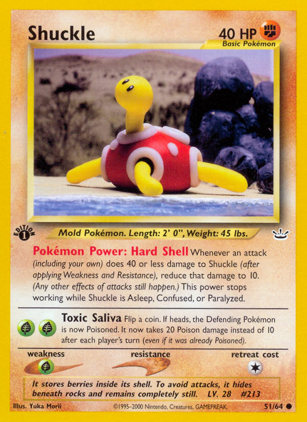 Shuckle (51/64) [Neo Revelation 1st Edition] - Evolution TCG