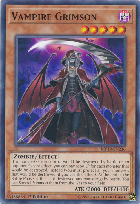 Vampire Grimson [MP19-EN236] Common - Evolution TCG
