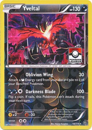 Yveltal (65/114) (Steam Siege League Promo) [XY: Steam Siege] - Evolution TCG