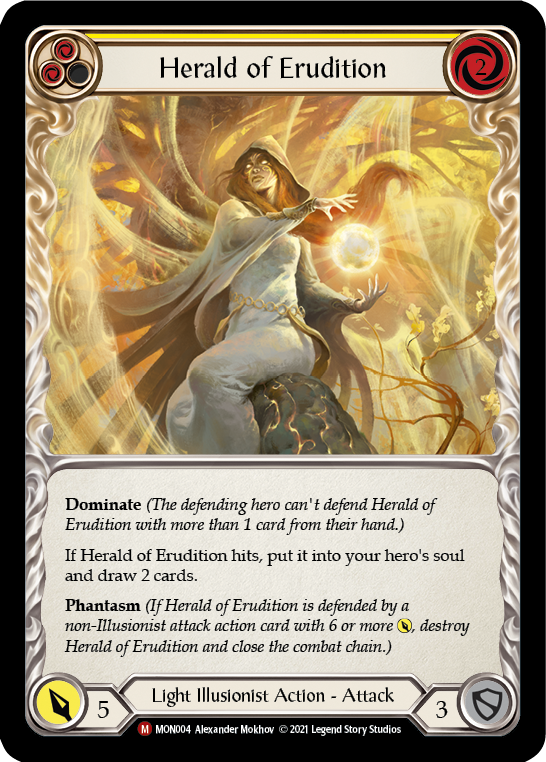 Herald of Erudition [MON004] (Monarch)  1st Edition Normal - Evolution TCG