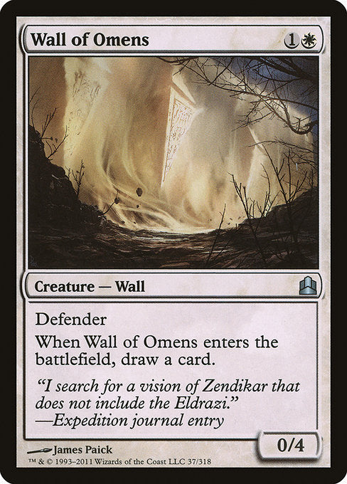 Wall of Omens [Commander 2011] - Evolution TCG