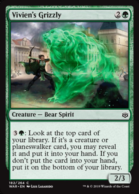 Vivien's Grizzly [War of the Spark] - Evolution TCG