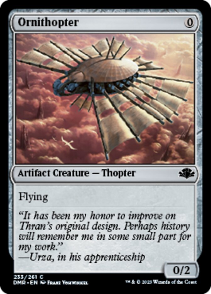 Ornithopter [Dominaria Remastered] - Evolution TCG