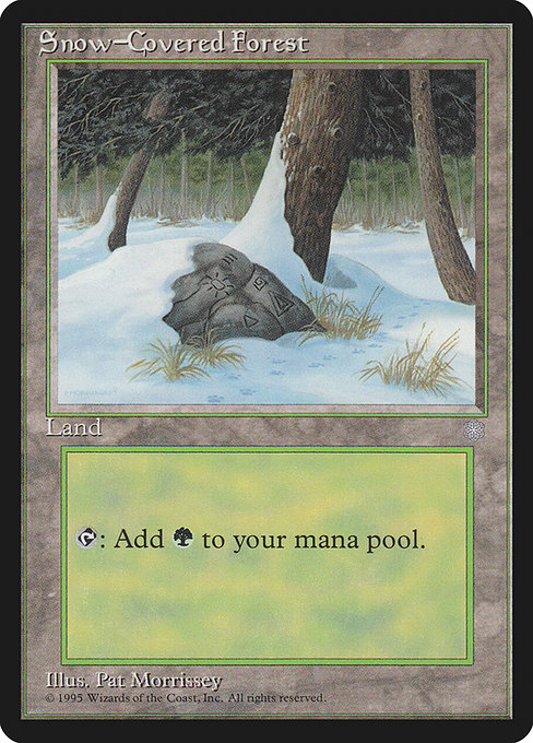 Snow-Covered Forest [Ice Age] - Evolution TCG