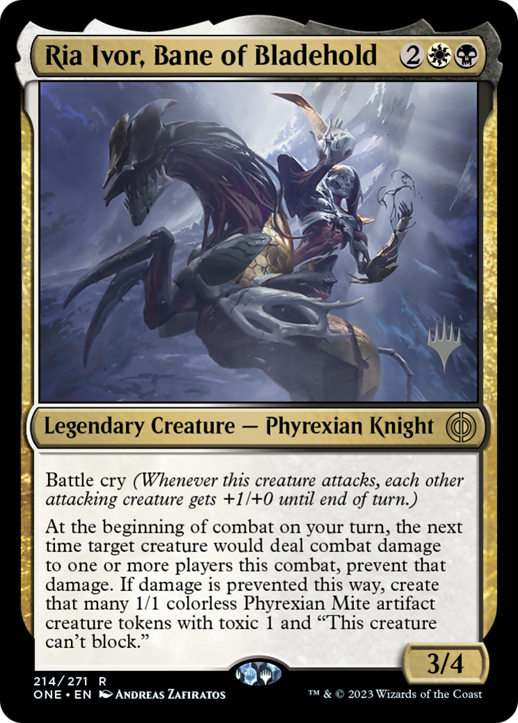 Ria Ivor, Bane of Bladehold (Promo Pack) [Phyrexia: All Will Be One Promos] - Evolution TCG