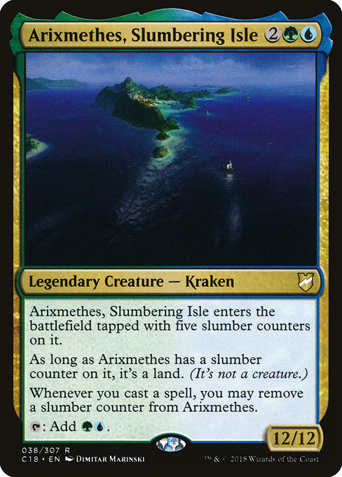 Arixmethes, Slumbering Isle [Commander 2018] - Evolution TCG