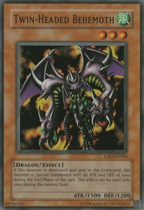 Twin-Headed Behemoth [LOD-EN063] Super Rare - Evolution TCG
