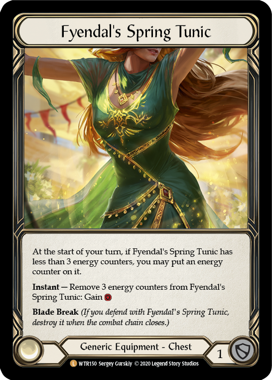 Fyendal's Spring Tunic [U-WTR150] (Welcome to Rathe Unlimited)  Unlimited Rainbow Foil - Evolution TCG