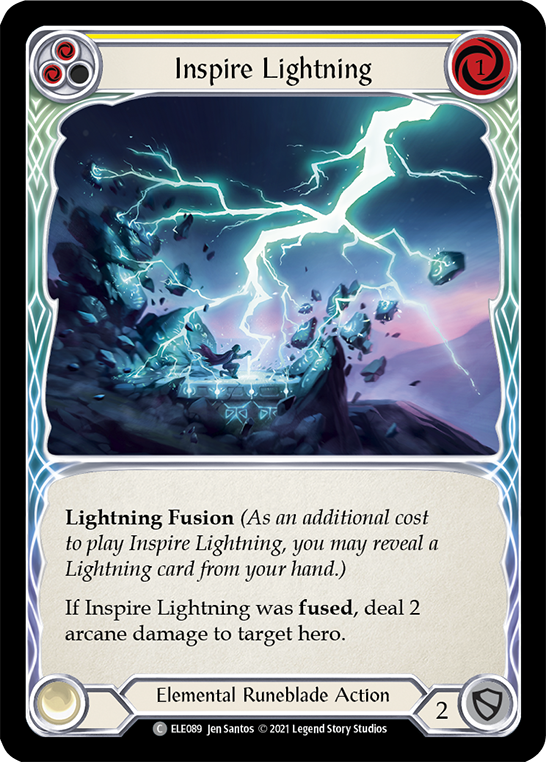 Inspire Lightning (Yellow) [ELE089] (Tales of Aria)  1st Edition Normal - Evolution TCG