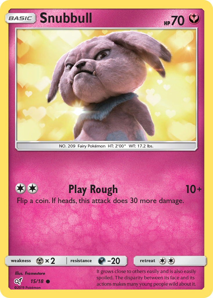 Snubbull (15/18) [Sun & Moon: Detective Pikachu] - Evolution TCG