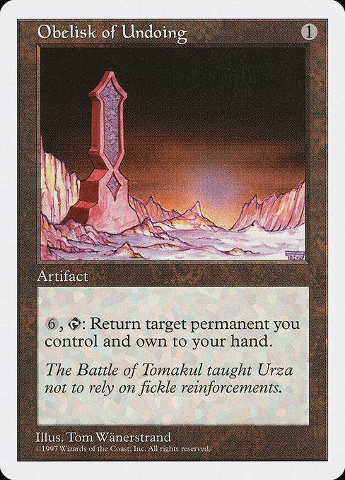 Obelisk of Undoing [Fifth Edition] - Evolution TCG