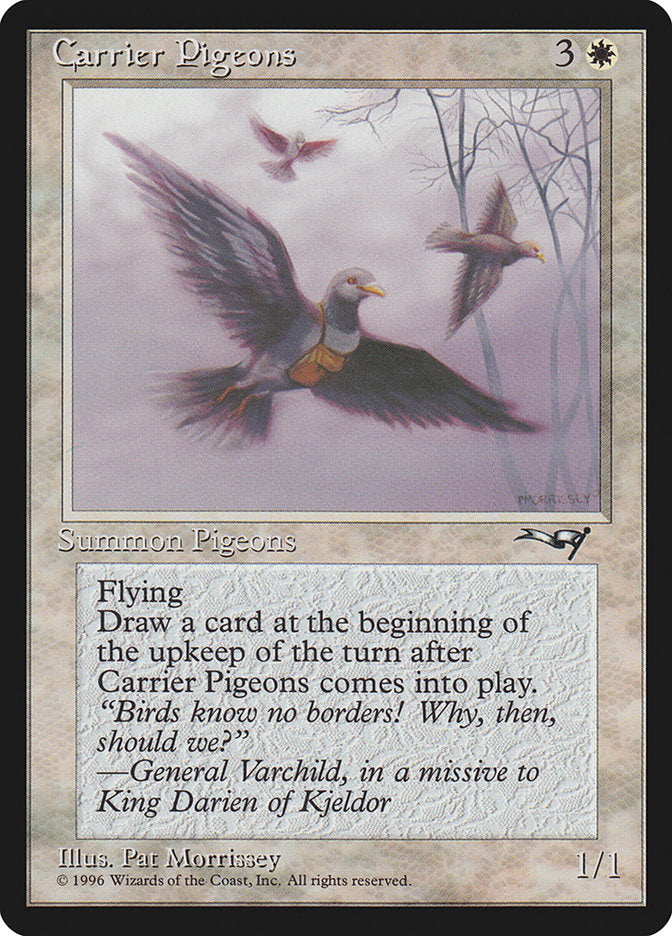 Carrier Pigeons (Flying Art) [Alliances] - Evolution TCG